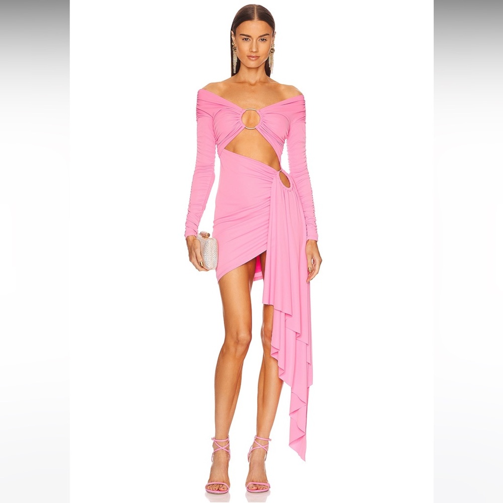 NWT! Michael Costello x REVOLVE Kurt Mini Dress in Pink
